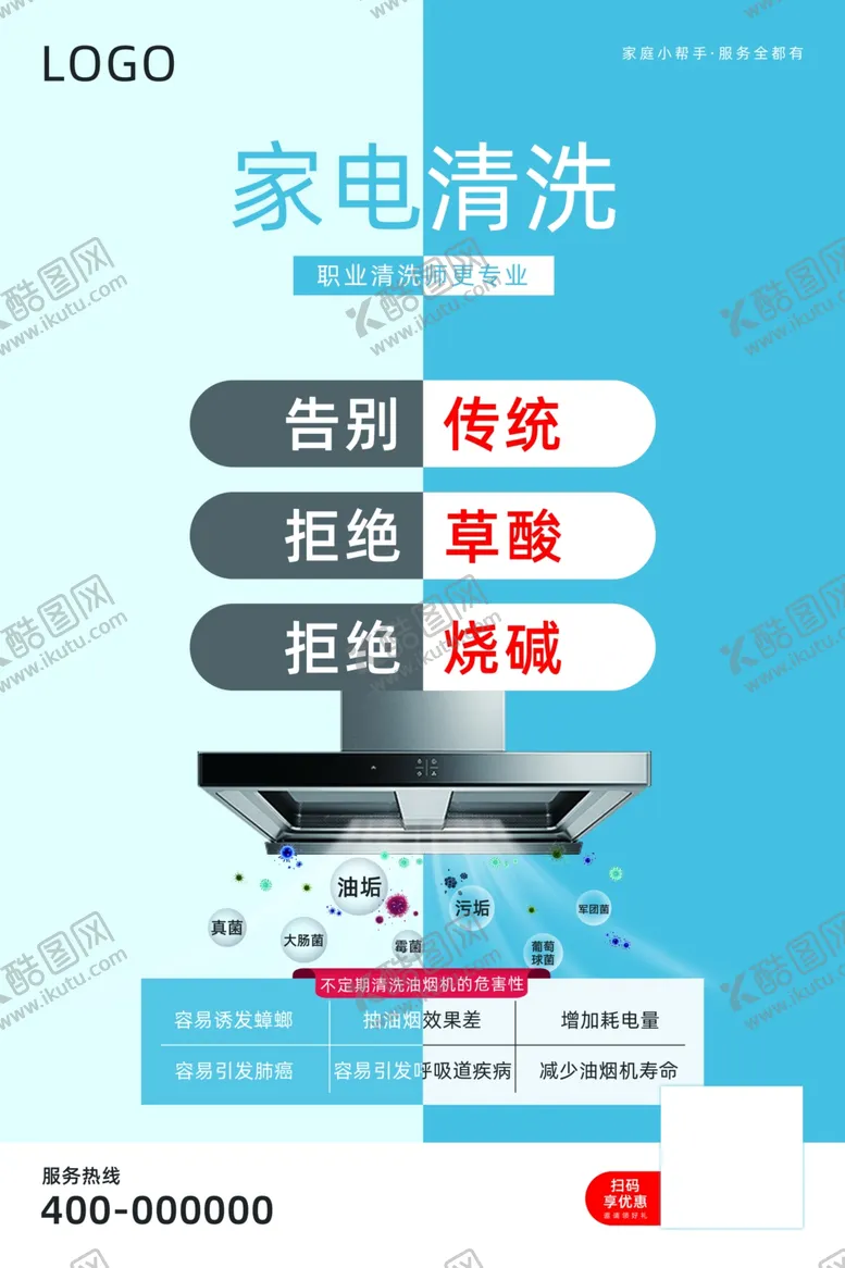 编号：60075402240515412842【酷图网】源文件下载-家电清洗宣传海报