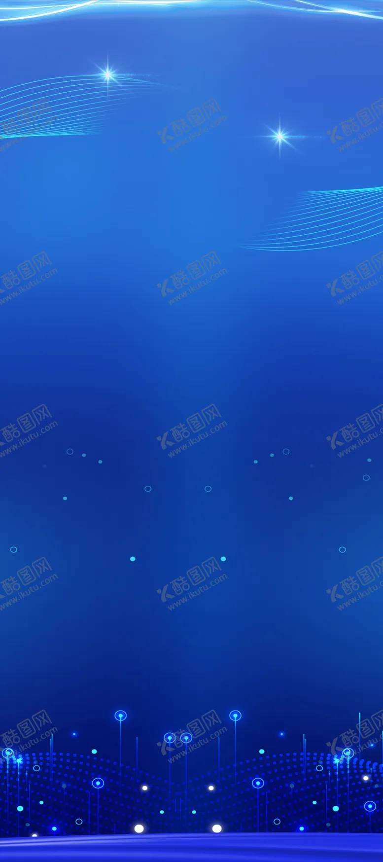 编号：05368409141431300972【酷图网】源文件下载-创意蓝色科技易拉宝展架背景素材