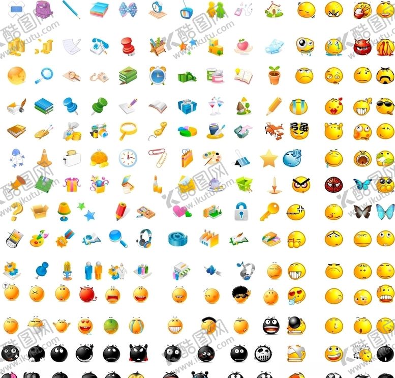 编号：46919010130412144561【酷图网】源文件下载-表情矢量图小东西