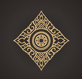 黑金花纹