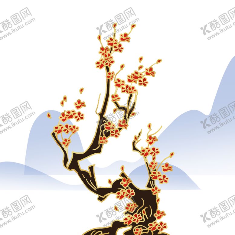 编号：45738001251243378186【酷图网】源文件下载- 梅花插画海报图片 