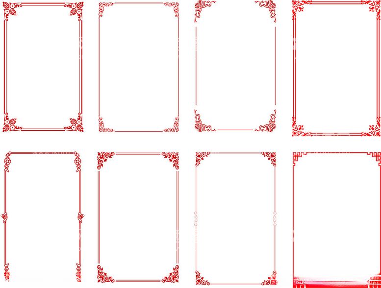 编号：37934011302030396077【酷图网】源文件下载-中式边框