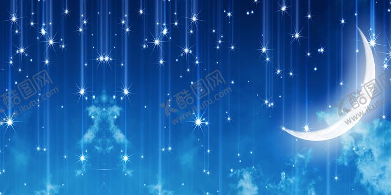 编号：73930207022323123875【酷图网】源文件下载-蓝色星月