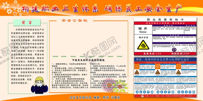 编号：30829409231546007045【酷图网】源文件下载-职业卫生展板