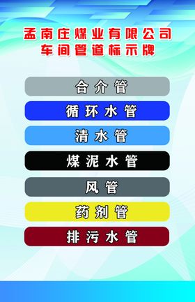 管道标示牌