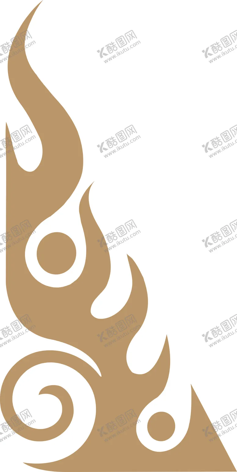 编号：26273202090402283839【酷图网】源文件下载-火纹古火图案 