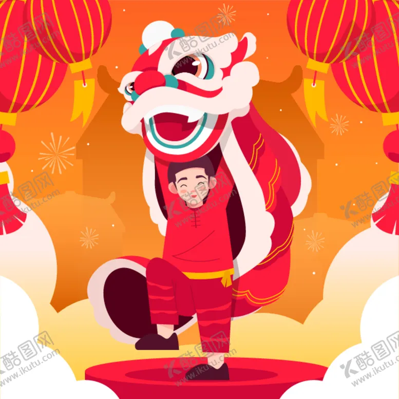 编号：81693212111938276335【酷图网】源文件下载-舞狮