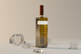 C4D模型酒瓶