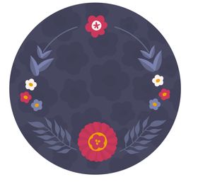 花朵标签免抠图边框题栏便