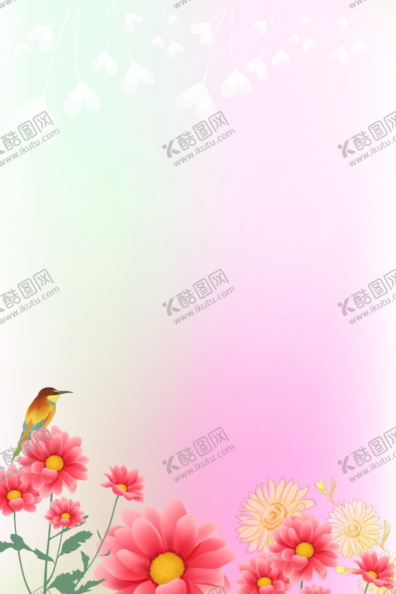 编号：39694101310805598548【酷图网】源文件下载-梦幻浪漫花朵背景
