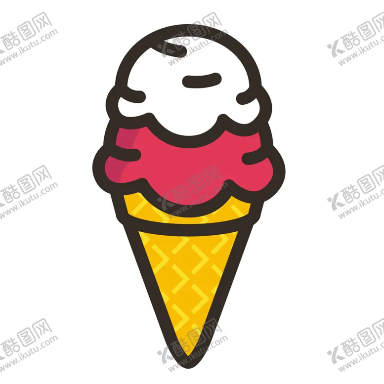 编号：73561607020102526414【酷图网】源文件下载-甜筒图形标志图标装饰素材