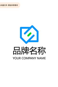 简约抽象几何logo小程序图标工业