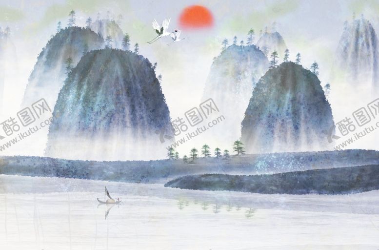 编号：30792909202003491066【酷图网】源文件下载-水墨山水