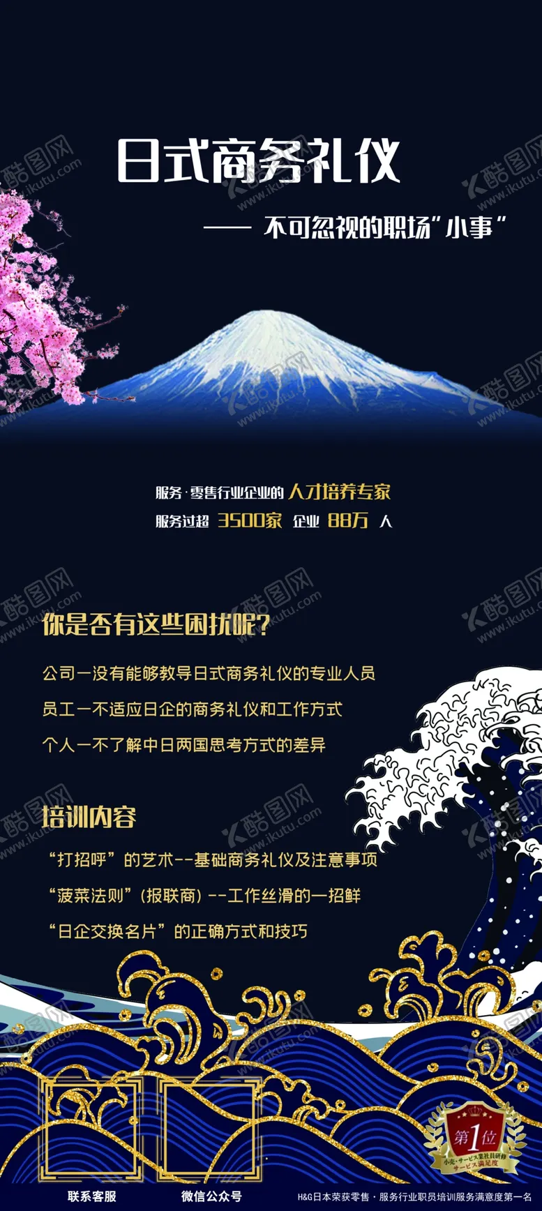 编号：73560910010104405614【酷图网】源文件下载-日式商务礼仪易拉宝