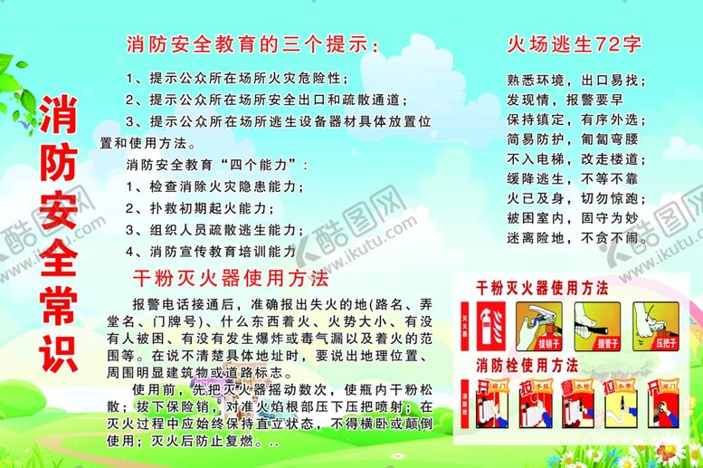 编号：91281407122119588094【酷图网】源文件下载-消防安全常识