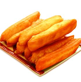 美食油条插画