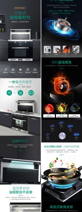 家装节集成灶促销电商详情页
