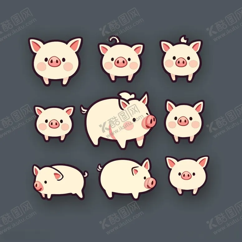 编号：86441612130658147419【酷图网】源文件下载-卡通猪