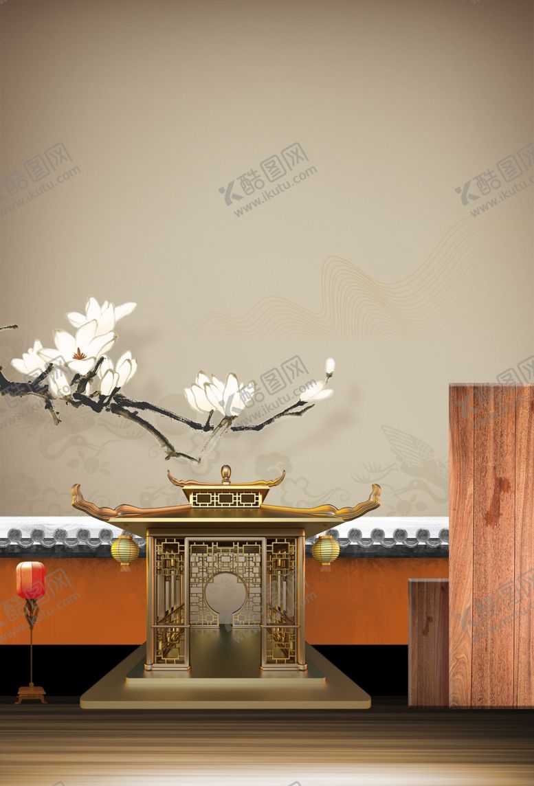 编号：36543609231113487842【酷图网】源文件下载-地产复古活动宣传背景海报素材