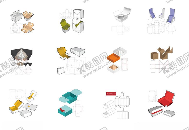 编号：36517111021204035362【酷图网】源文件下载-包装盒子模切图