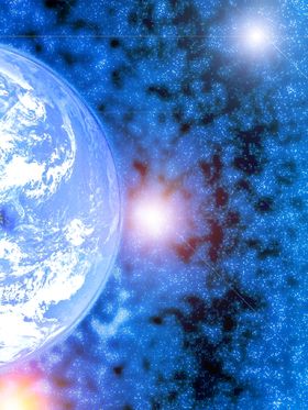 立体星空酷炫电影海报