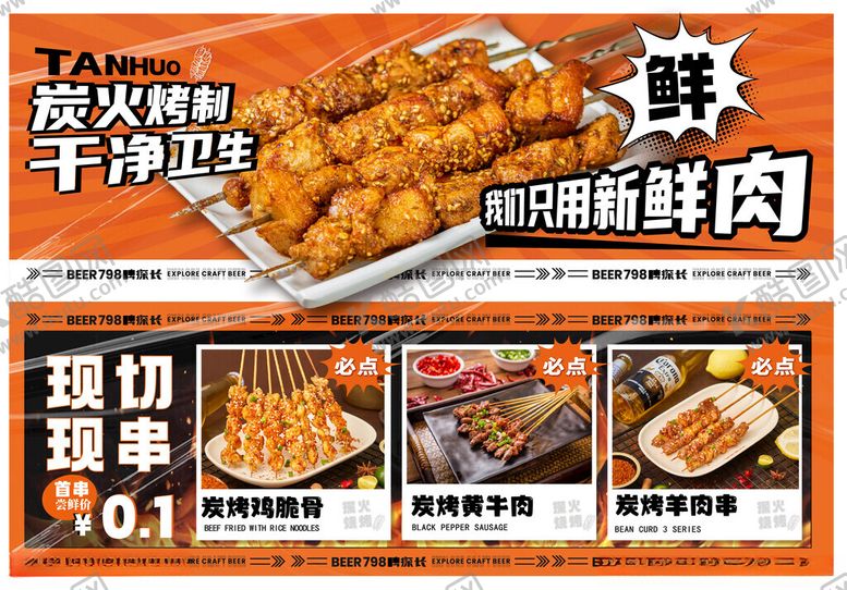 编号：73398311021339099726【酷图网】源文件下载-烧烤展板