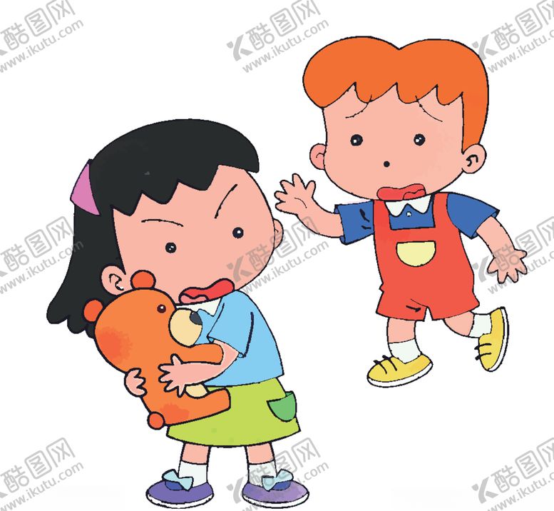 编号：56299810031625201443【酷图网】源文件下载-小朋友争吵卡通