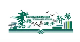 阅读文化墙教育览室校园校园