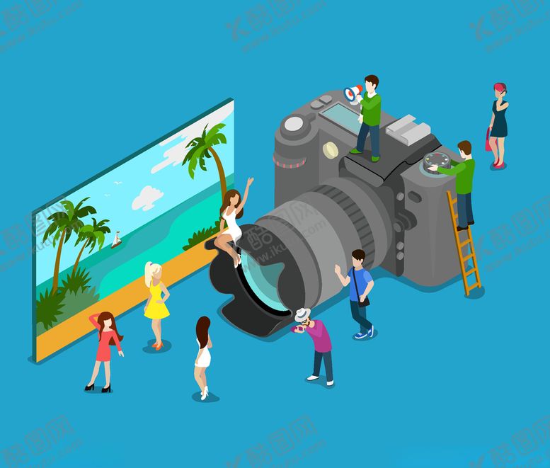 编号：64659610122033533901【酷图网】源文件下载-卡通照相机