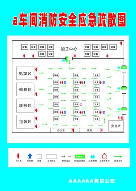 酒店消防安全疏散图