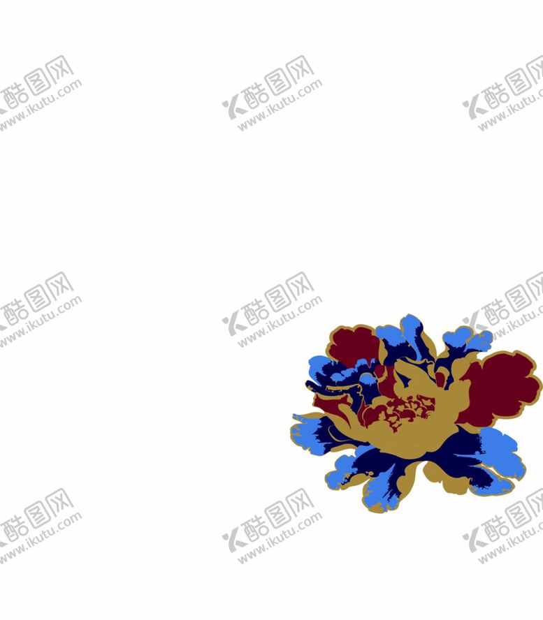 编号：74122606180547189731【酷图网】源文件下载-牡丹花矢量图