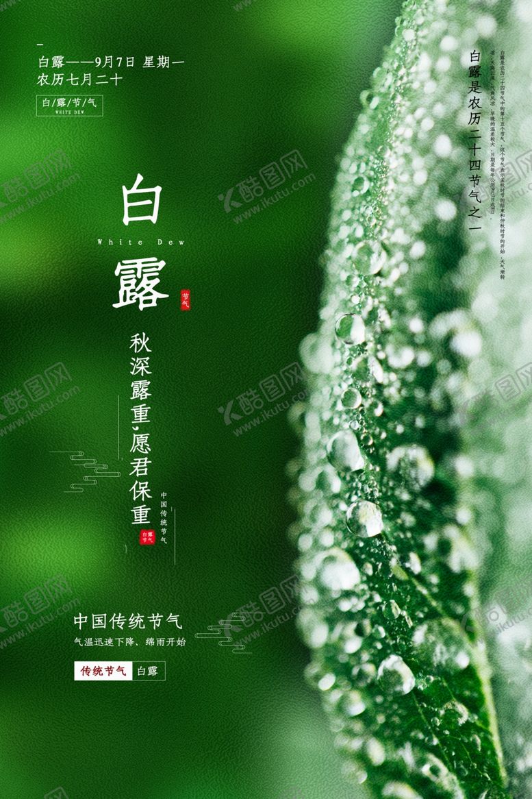 编号：43501705190712371013【酷图网】源文件下载-白露