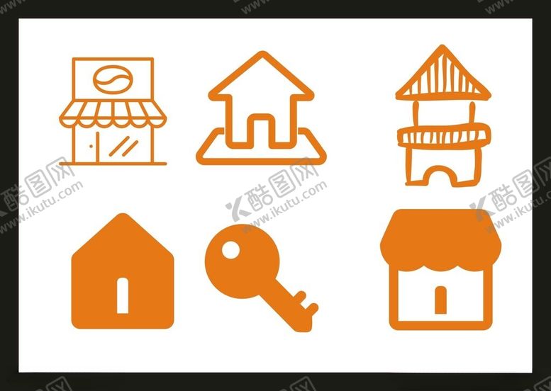 编号：45155702041531221820【酷图网】源文件下载-房子建筑图标
