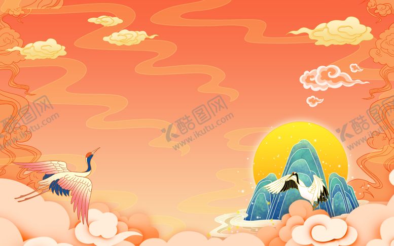 编号：27353310231647551858【酷图网】源文件下载-国潮风背景
