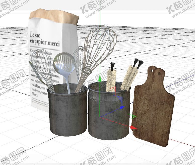 编号：91955202181122047036【酷图网】源文件下载-C4D模型厨房工具