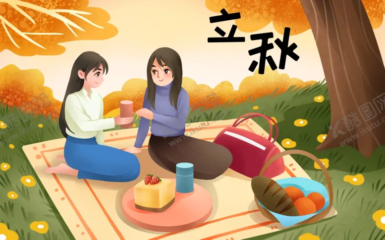 编号：47113902210218234186【酷图网】源文件下载-立秋插画