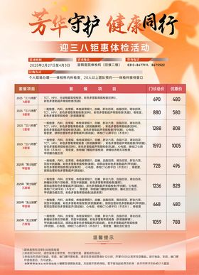 三八妇女节体检