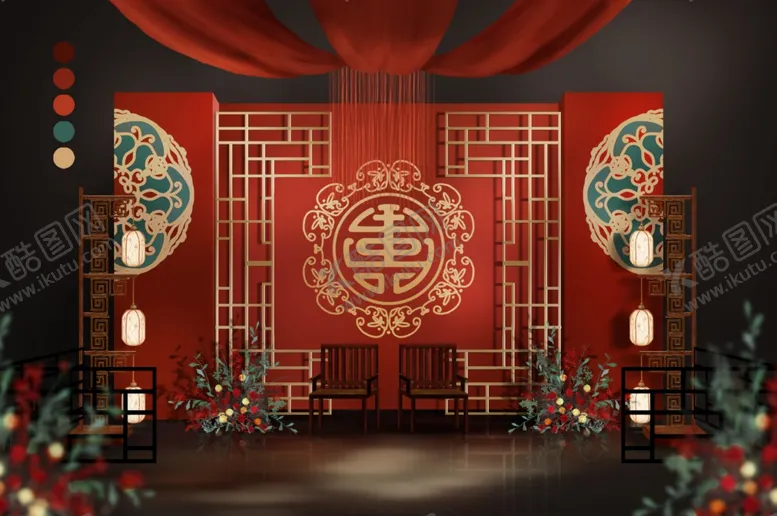 编号：41369712291553225518【酷图网】源文件下载-红色高端大气背景板