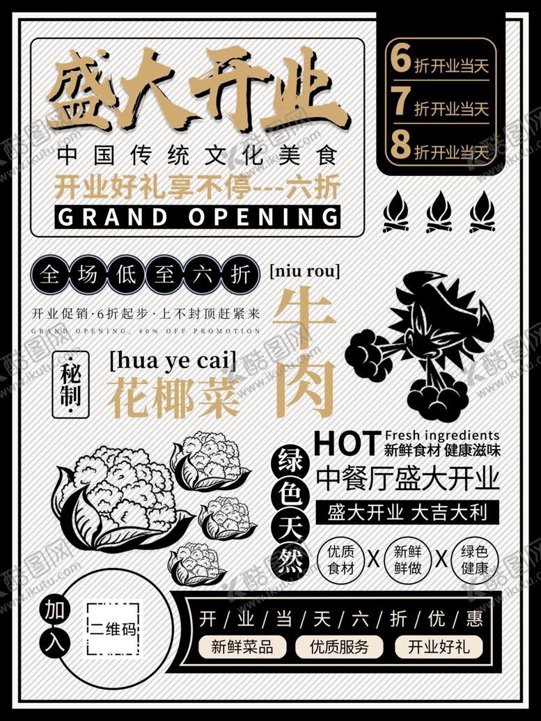 编号：84025609182053087153【酷图网】源文件下载-餐厅开业