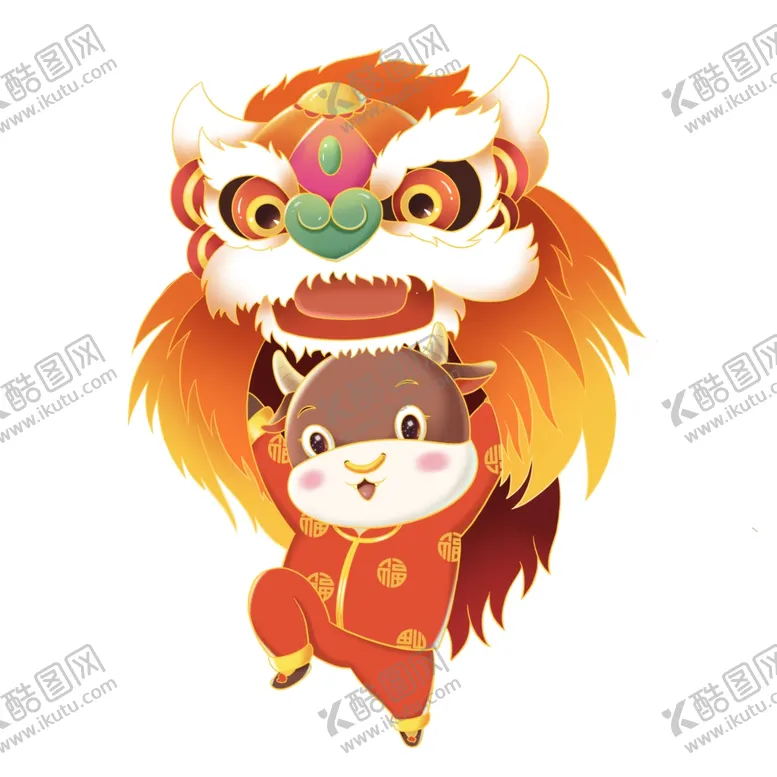 编号：82352509210047565532【酷图网】源文件下载-牛年插画