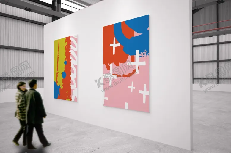 编号：59632304200858525220【酷图网】源文件下载-画展场景样机