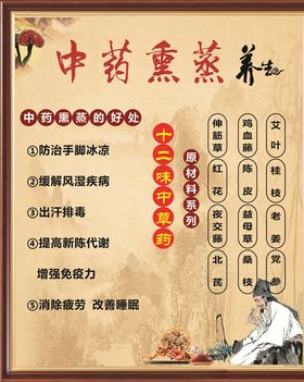 熏蒸海报中药