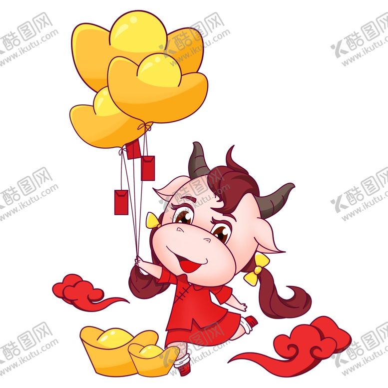 编号：20370706182257555975【酷图网】源文件下载-牛年卡通形象