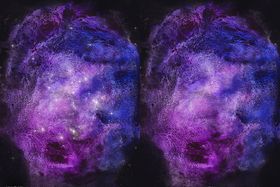 紫色梦幻宇宙星空星云背景图片
