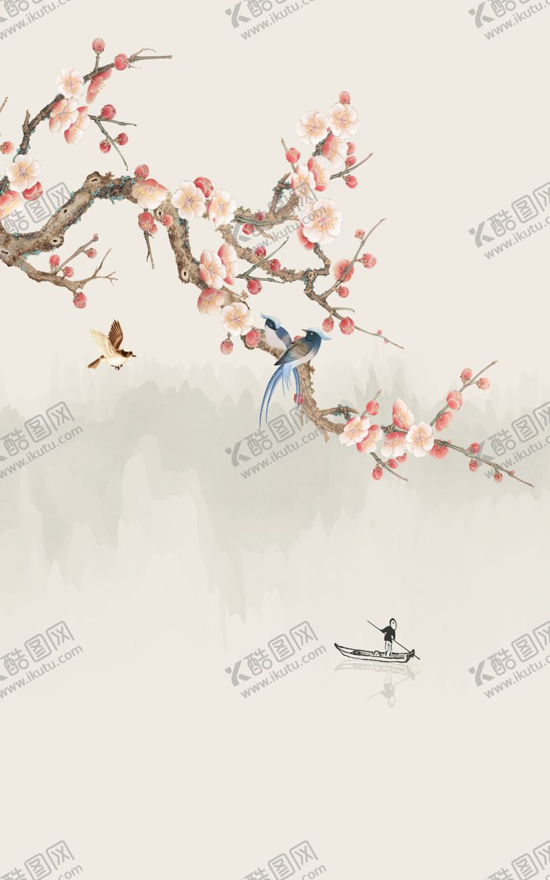 编号：11982502022050363382【酷图网】源文件下载-花鸟装饰画