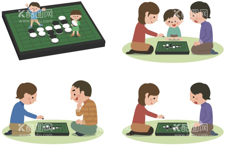 编号：68274211201311251087【酷图网】源文件下载-下围棋插画