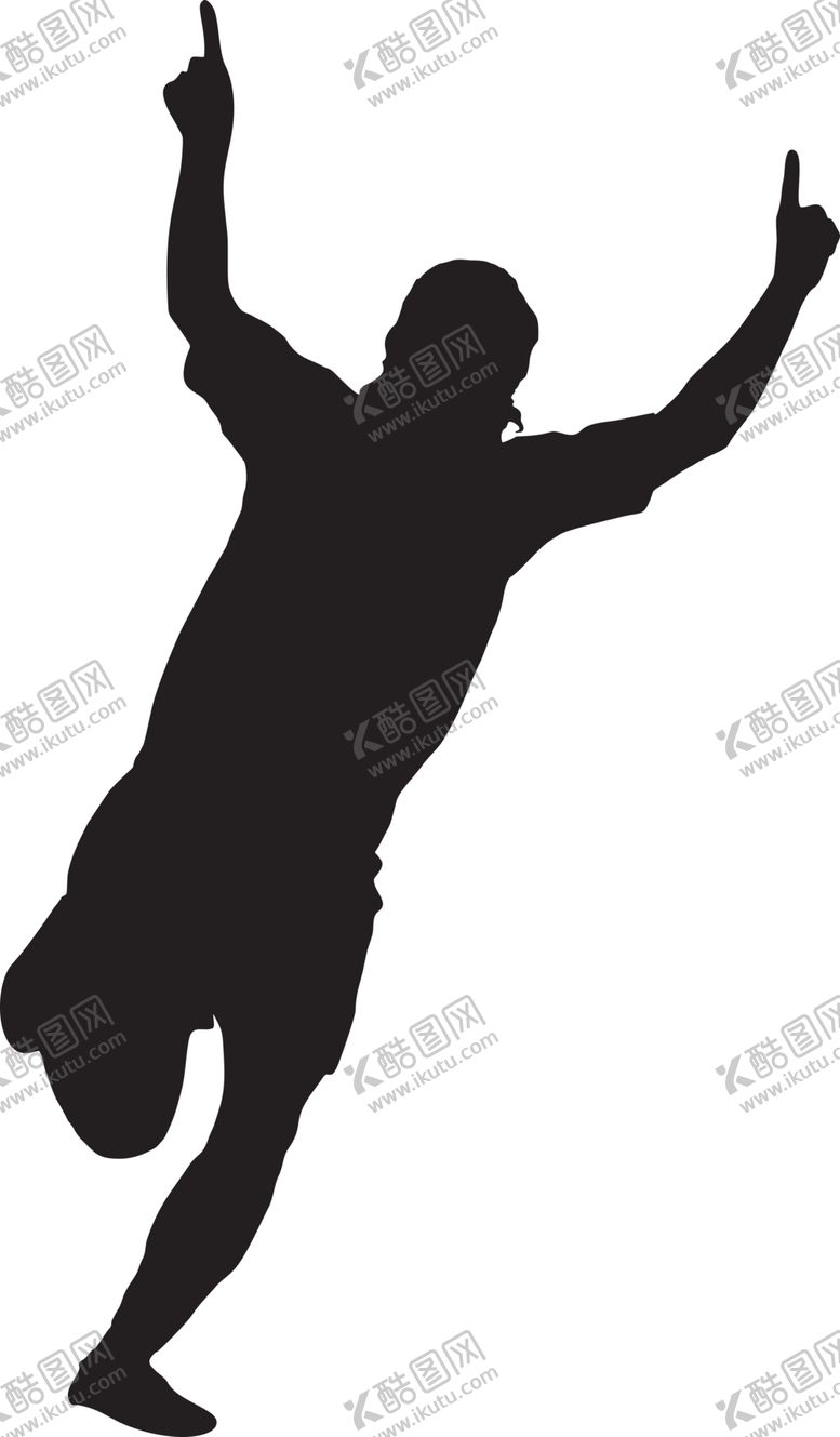 编号：13232205160104459674【酷图网】源文件下载-运动员剪影