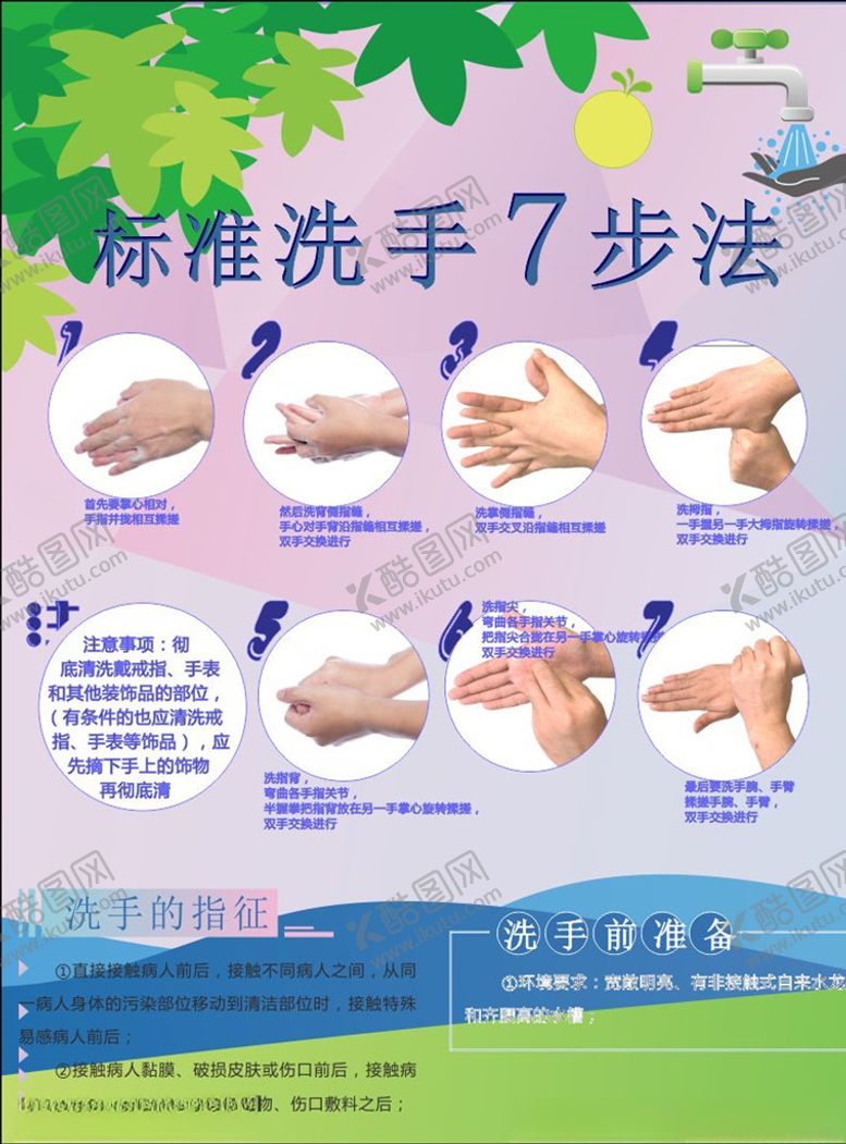 编号：12912705131523063066【酷图网】源文件下载-洗手七步法