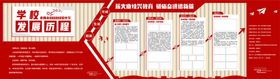 校园发展历程文化墙背景板