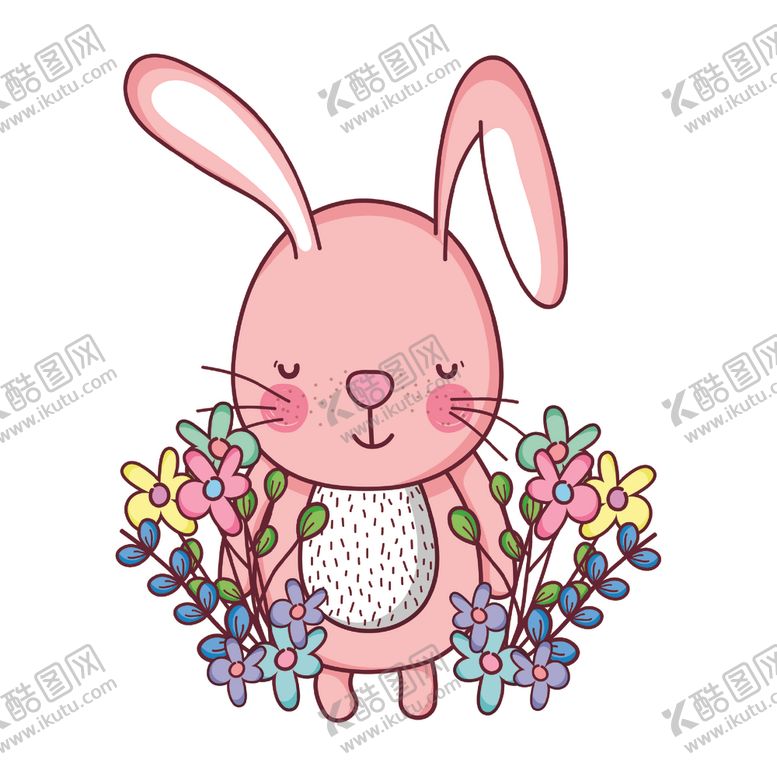 编号：40654904170031588992【酷图网】源文件下载-手绘淡彩动物